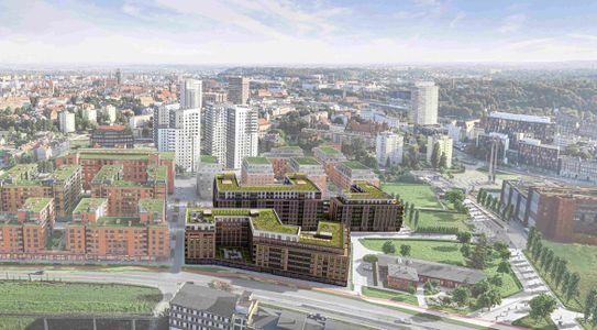 Lex deweloper w Gdańsku: Euro Styl i Torus wybudują dwa budynki mieszkalno-usługowe, powstanie też szkoła i park [WIZUALIZACJE]