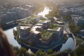 Futurystyczna wizja wyspy w centrum Wrocławia. Tak może wyglądać w przyszłości [WIZUALIZACJE + ZDJĘCIA + FILM]