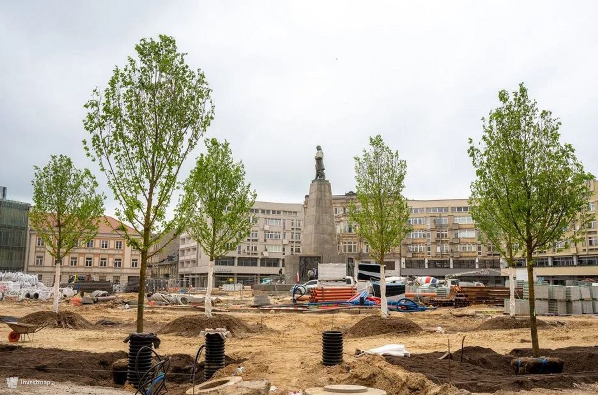 Plac Wolności w Łodzi będzie zieloną oazą w centrum miasta 