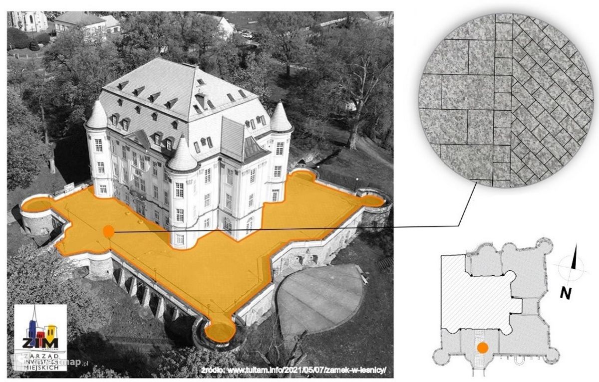 Zdjęcie Remont zamku w Leśnicy fot. Orzech 