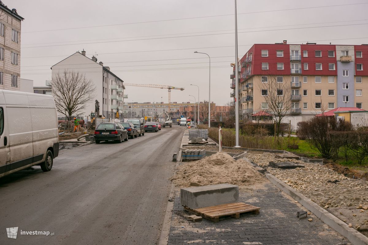 Zdjęcie [Wrocław] Przebudowa ulicy Skarbowców ( na wysokości Mglistej ) 