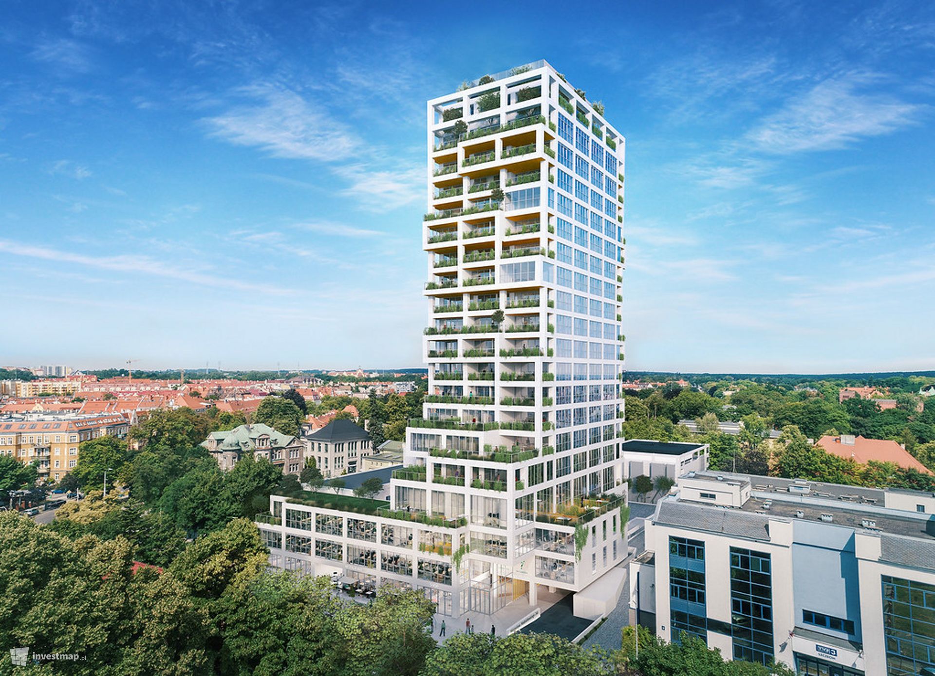 W Szczecinie powstaje 72-metrowy wieżowiec Sky Garden. Powstaną w nim apartamenty i biura 