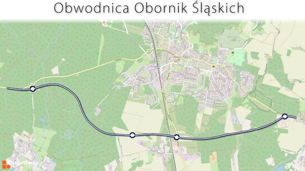 Zdjęcie Obwodnica Obornik Śląskich fot. Orzech 