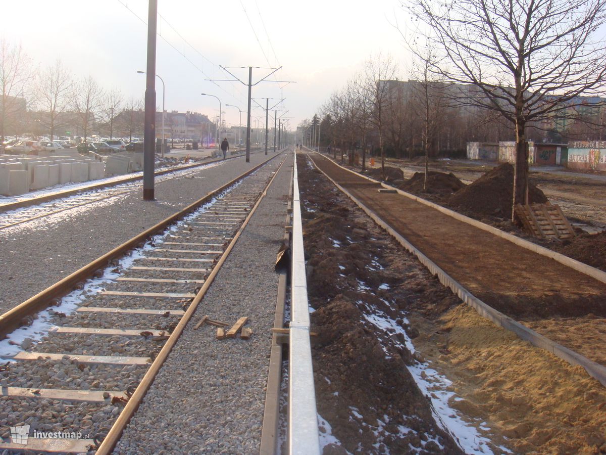 Zdjęcie [Wrocław-Krzyki] Przebudowa ul. Bardzkiej i linia tramwajowa na Gaj fot. Jan Augustynowski