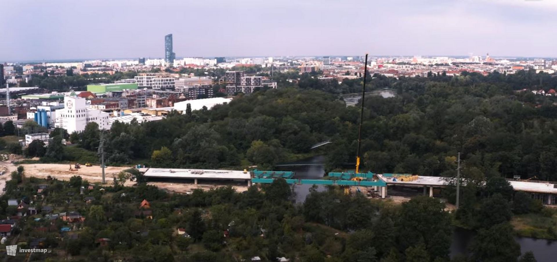 We Wrocławiu trwa budowa Alei Wielkiej Wyspy i nowych mostów przez Odrę i Oławę 