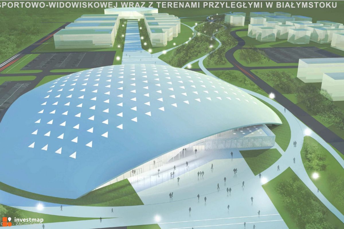 Wizualizacja Hala widowiskowo-sportowa w Białymstoku dodał Orzech 