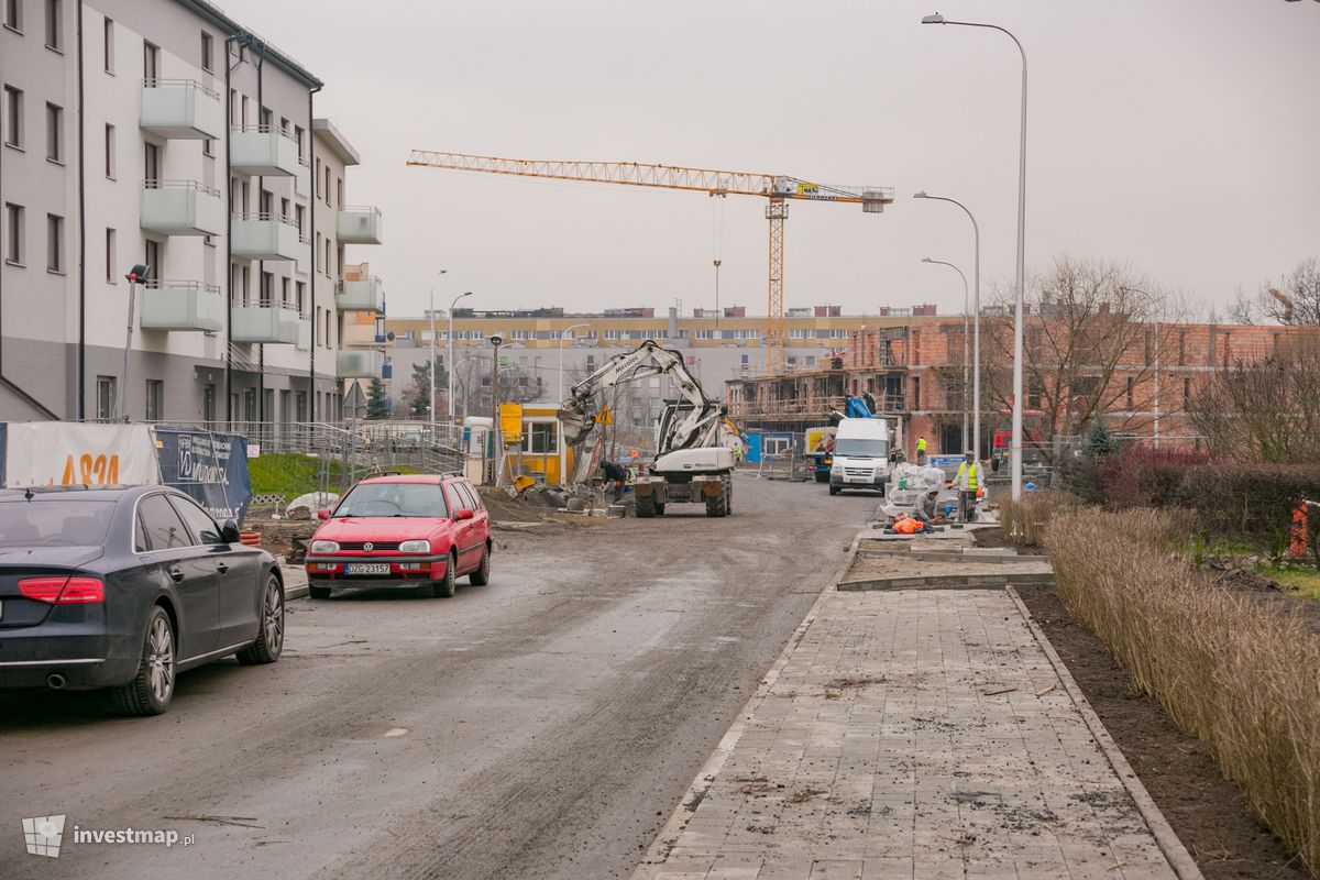 Zdjęcie [Wrocław] Przebudowa ulicy Skarbowców ( na wysokości Mglistej ) 