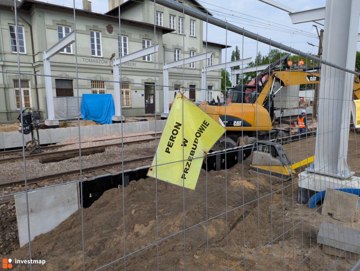 Zdjęcie Dworzec PKP w Tomaszowie Mazowieckim (modernizacja) fot. Jakub Zazula 