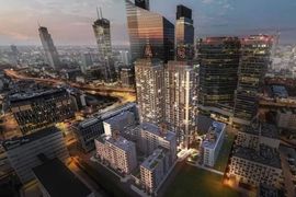 W centrum Warszawy powstają dwa nowe, 95-metrowe budynki Towarowa Towers [FILM + ZDJĘCIA]
