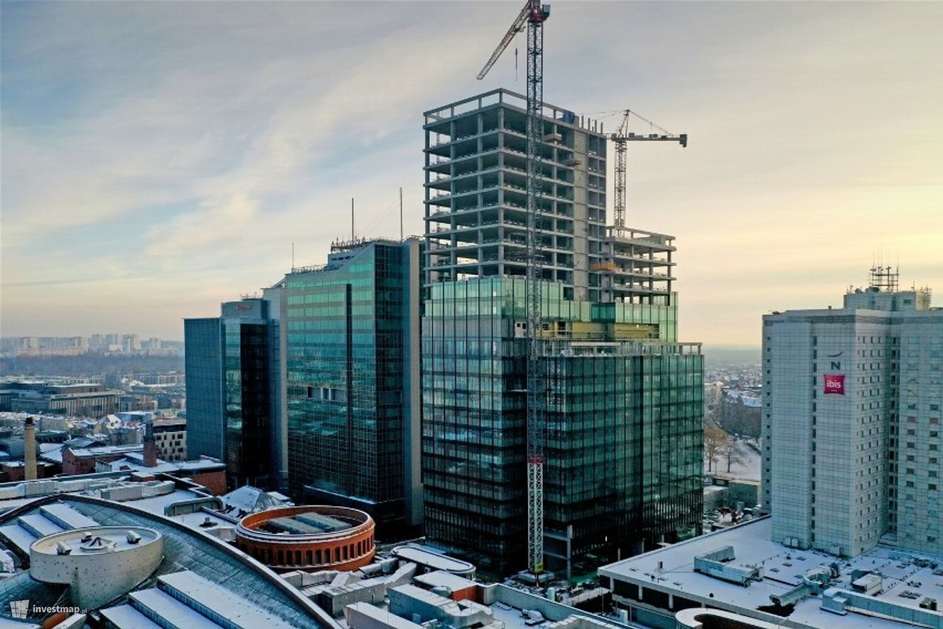 Powstaje najwyższy budynek w Poznaniu, 116-metrowy biurowiec AND2 