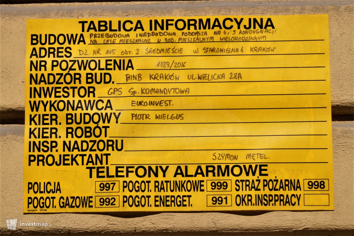 Zdjęcie [Kraków] Remont Kamienicy, ul. Starowiślna 4 fot. Damian Daraż 