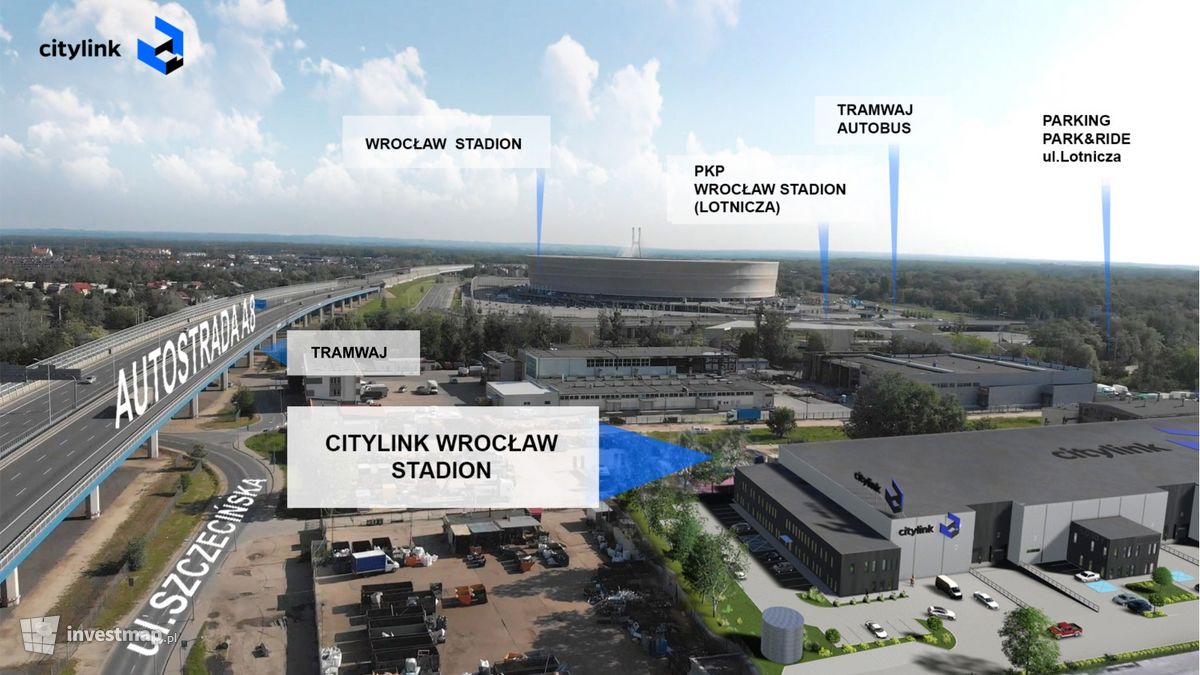 Wizualizacja Citylink Wrocław Stadion dodał Kajtman 