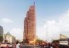 Coraz bliżej rozpoczęcia w Warszawie budowy nowego 130-metrowego wieżowca Sobieski Tower [WIZUALIZACJE]