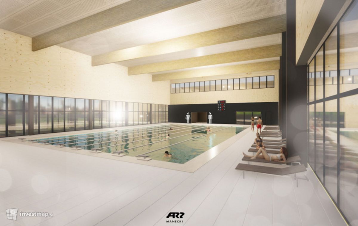 Wizualizacja Obiekt sportowo-rekreacyjny z basenami wewnętrznymi  dodał Wojciech Jenda