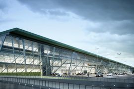 Terminal pasażerski lotniska Kraków-Balice zostanie rozbudowany [WIZUALIZACJE]