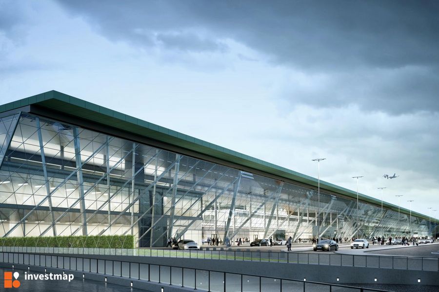 Ruszyły prace przy budowie nowego terminalu T6 na terenie Kraków Airport [WIZUALIZACJE]