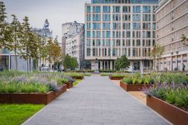 Nowe Centrum Warszawy: Nowa zielona odsłona Placu Powstańców Warszawy [ZDJĘCIA]