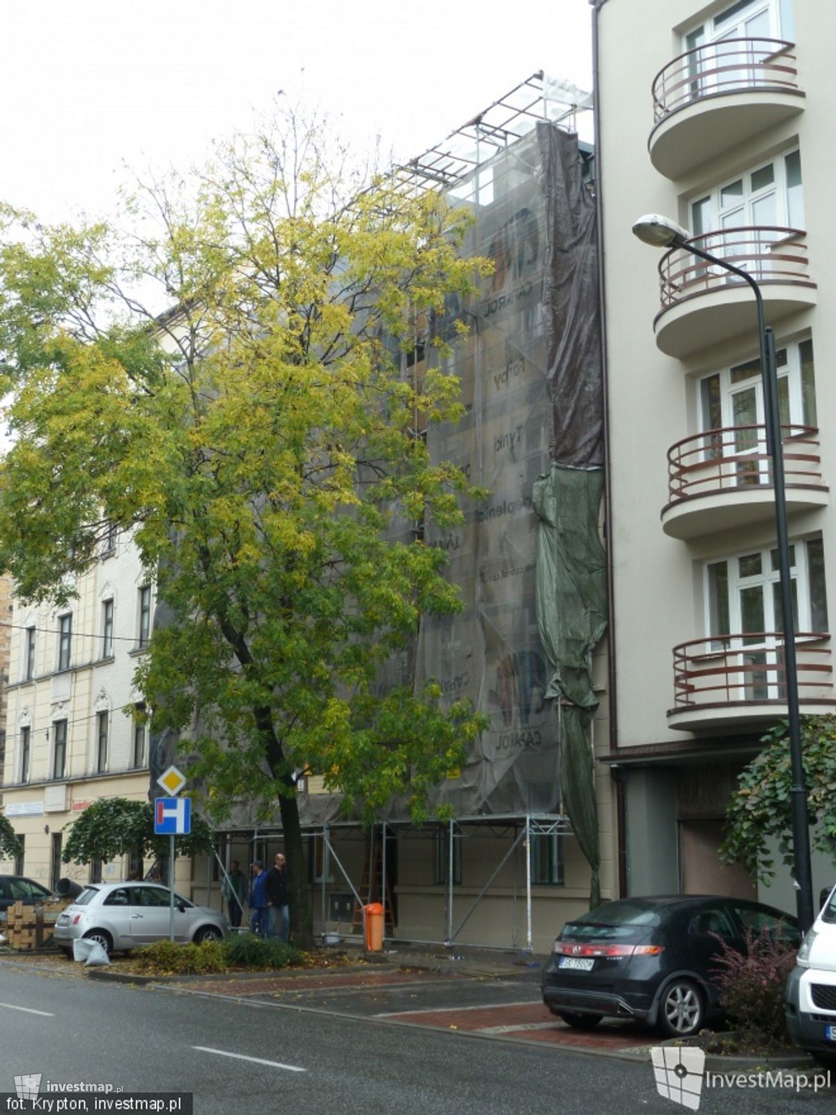 Zdjęcie [Katowice] Remont kamienicy, Jana III Sobieskiego 6 fot. Krypton 