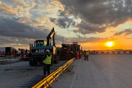 Rzeszów Airport: Coraz bliżej finiszu I etapu przebudowy drogi startowej [ZDJĘCIA]