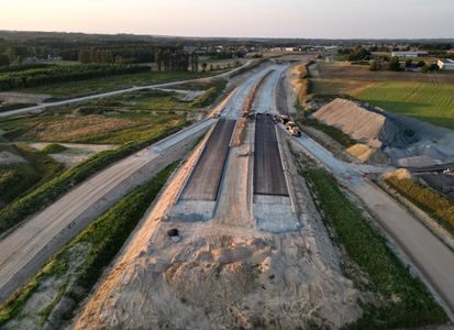 Trwa budowa drogi ekspresowej S6 – Obwodnicy Metropolii Trójmiejskiej [FILMY + ZDJĘCIA]
