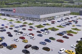 Wkrótce ruszy odbudowa CH Marywilska 44, spalonego przez dywersantów na usługach Rosji [WIZUALIZACJE]