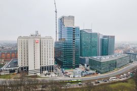 Trwa budowa biurowca AND2, najwyższego budynku w Poznaniu [FILM+ZDJĘCIA+WIZUALIZACJE]