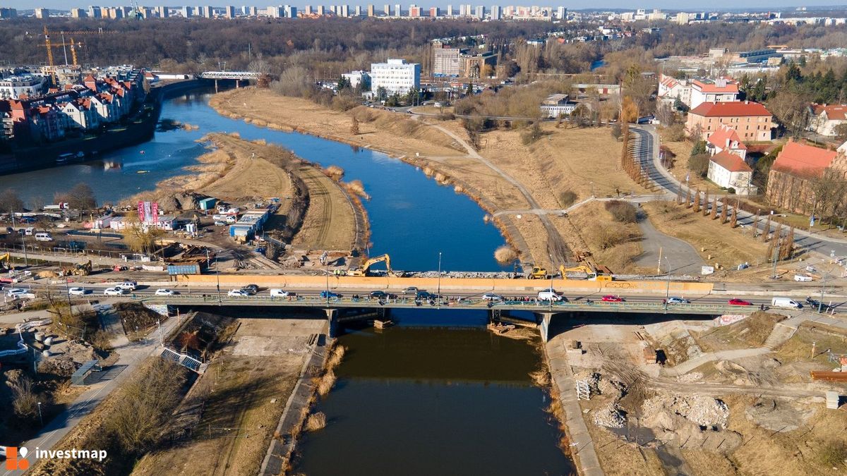 Zdjęcie Przebudowa mostu Chrobrego w Poznaniu fot. Wojciech Jenda