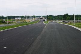 Postępują prace na budowie Wschodniej Obwodnicy Wrocławia na odcinku pomiędzy Łanami a Długołęką [ZDJĘCIA]