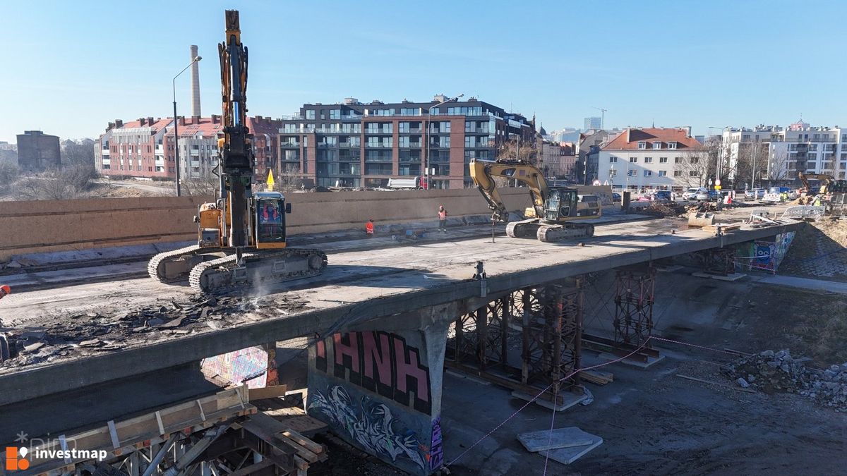 Zdjęcie Przebudowa mostu Chrobrego w Poznaniu fot. Wojciech Jenda