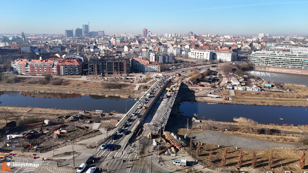Zdjęcie Przebudowa mostu Chrobrego w Poznaniu fot. Wojciech Jenda