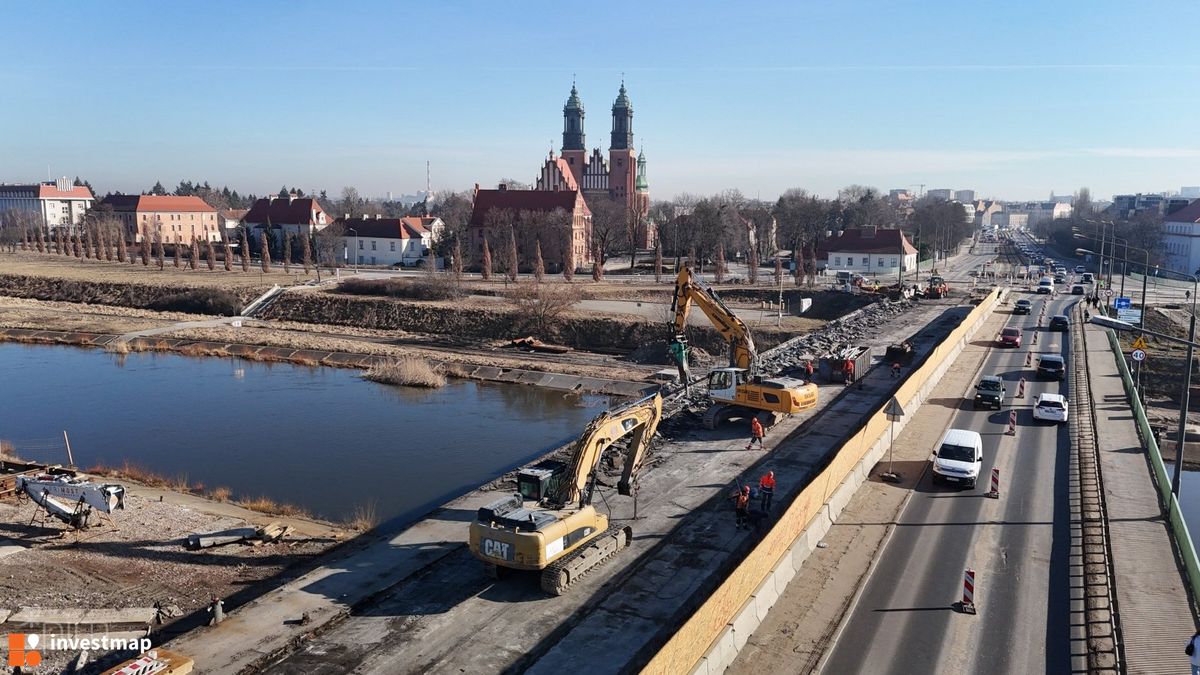 Zdjęcie Przebudowa mostu Chrobrego w Poznaniu fot. Wojciech Jenda