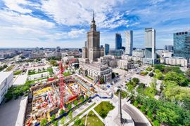 Nowe Centrum Warszawy: Kolejne zmiany w otoczeniu Pałacu Kultury i Nauki – nowe drogi i więcej zieleni