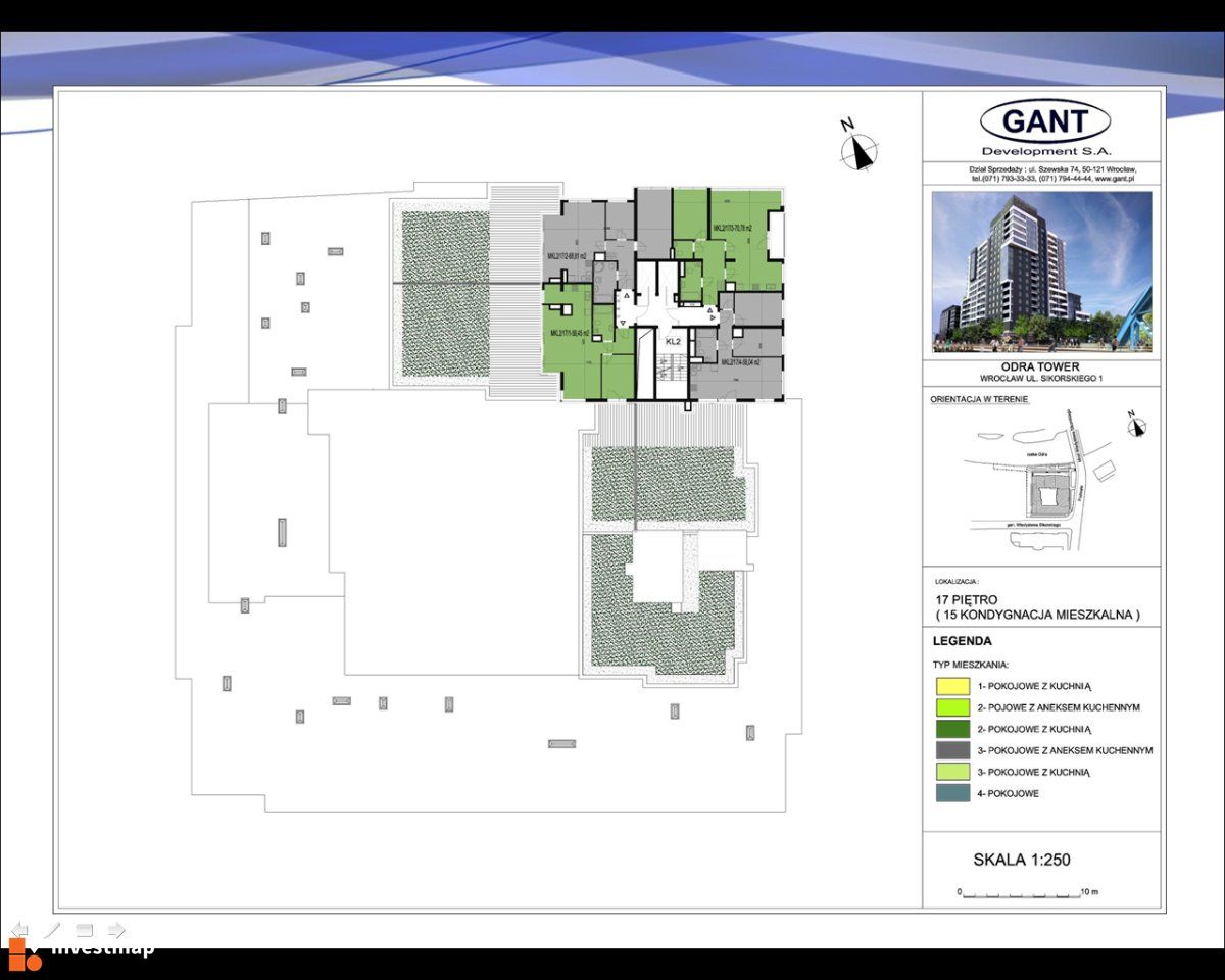 Wizualizacja [Wrocław] Zespół apartamentowo-usługowy "Odra Tower" dodał Jagoda 