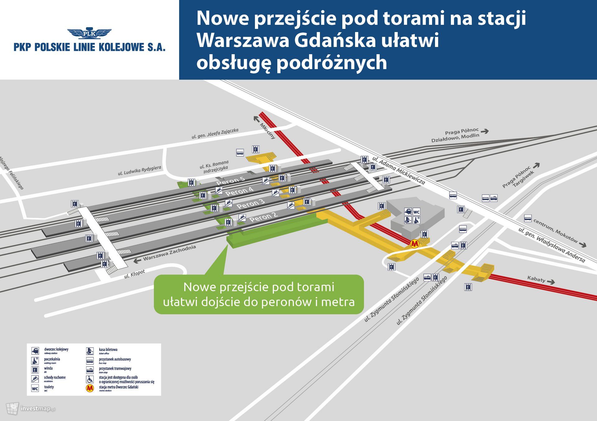 PKP PLK S.A. modernizują stację Warszawa Gdańska 