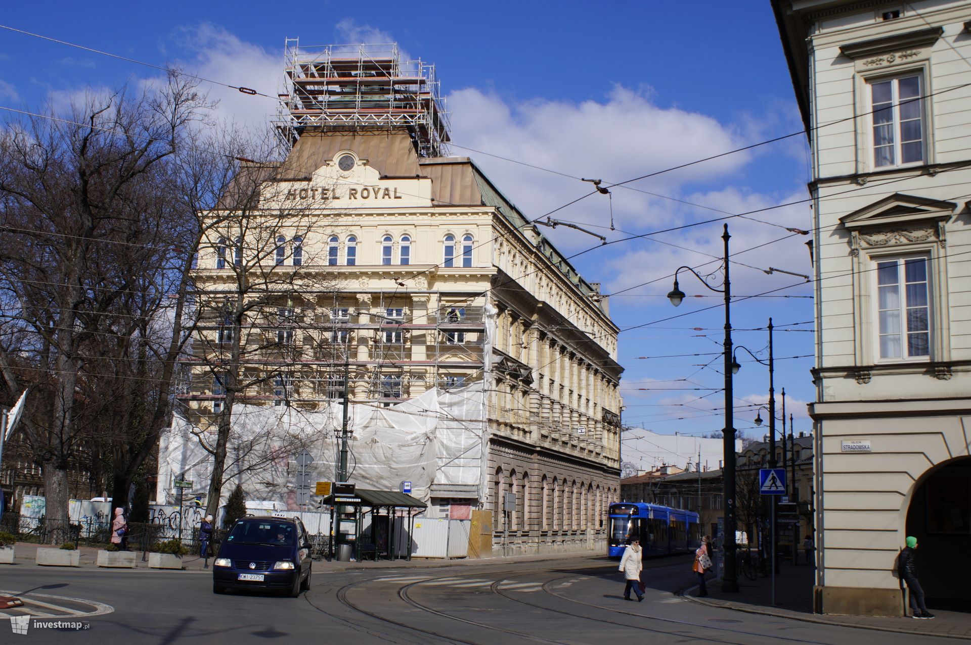 W Krakowie trwa remont zabytkowego Hotelu Royal 