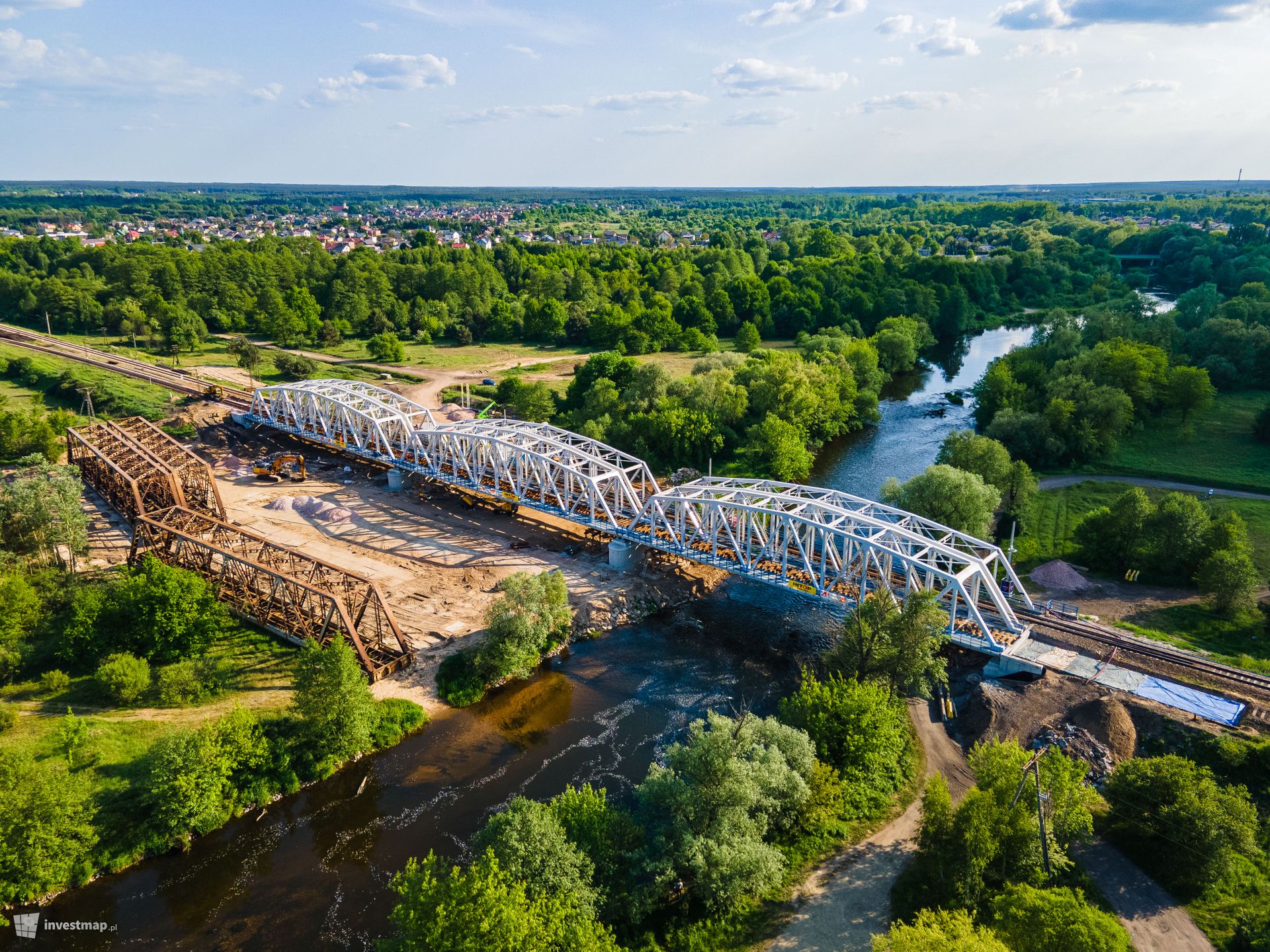 Trwa remont mostu kolejowego nad Pilicą w Tomaszowie Mazowieckim 