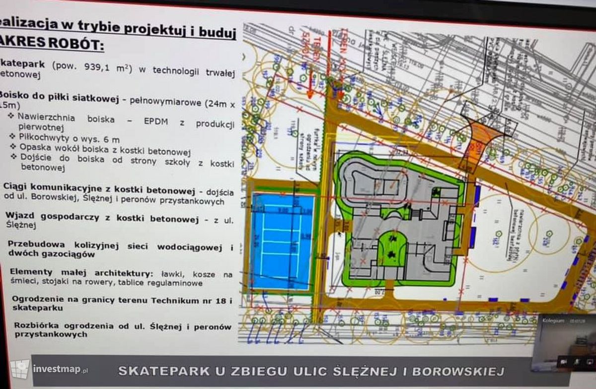 Wizualizacja Skatepark i boisko wielofunkcyjne dodał Orzech 