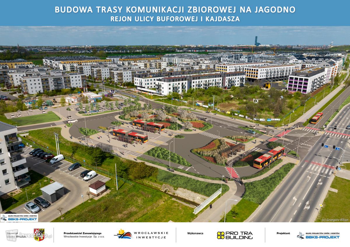 Wizualizacja Trasa tramwajowa na Jagodno 