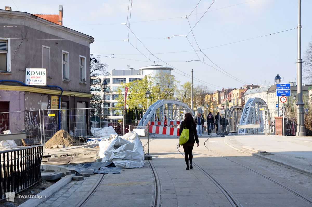 Zdjęcie [Wrocław] Mosty Młyńskie (remont) fot. grzybson 