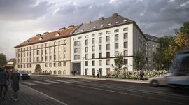W Krakowie, przy ulicy Grzegórzeckiej budowany jest nowy, duży akademik [ZDJĘCIA + WIZUALIZACJE]