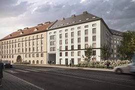 W Krakowie, przy ulicy Grzegórzeckiej budowany jest nowy, duży akademik [ZDJĘCIA + WIZUALIZACJE]