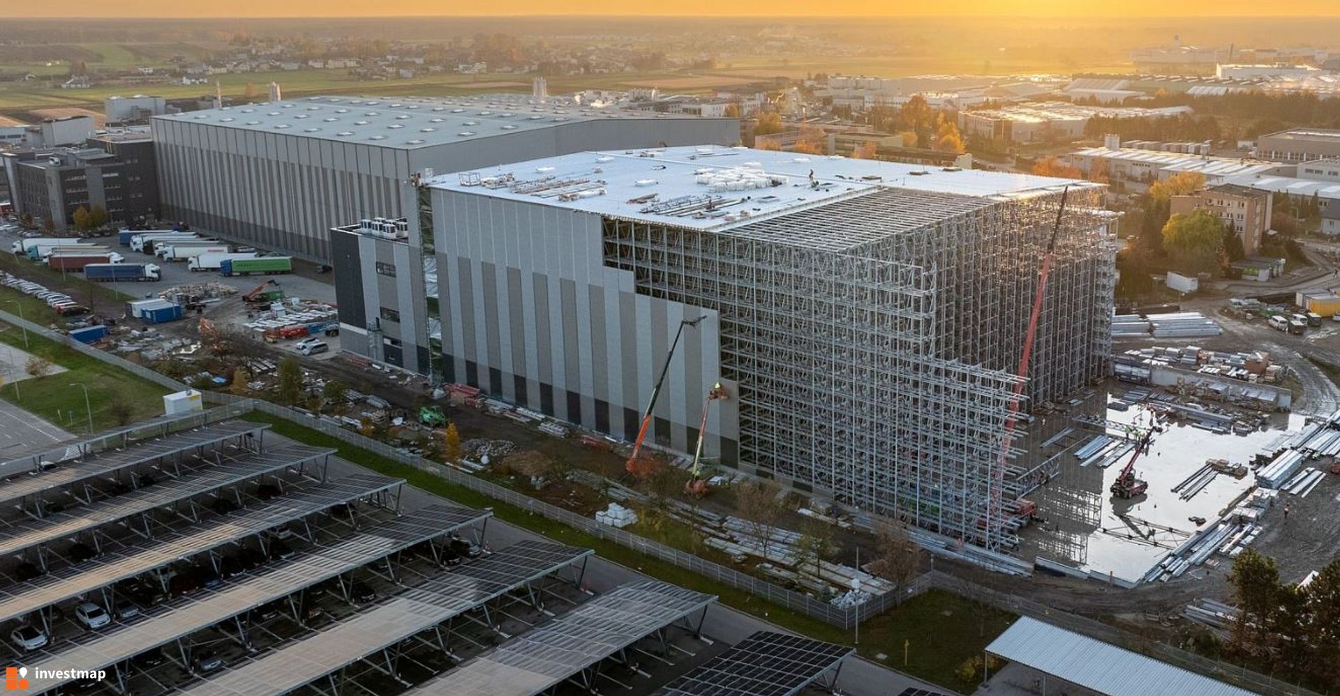 Rośnie wielki kompleks logistyczno-magazynowy Grupy Maspex w Tychach