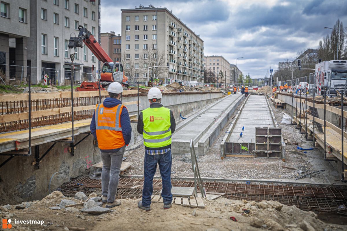 Zdjęcie Trasa tramwajowa do Dworca Zachodniego fot. Orzech 