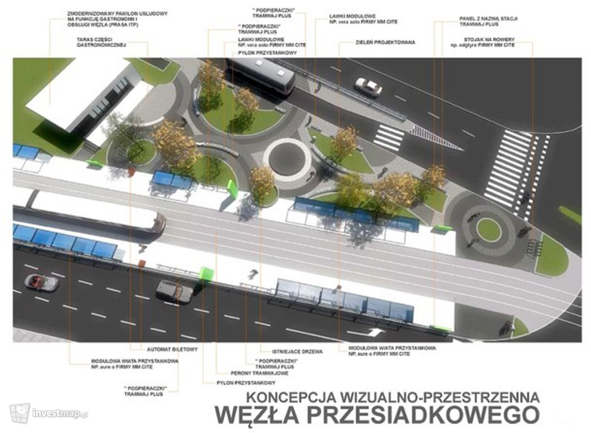 Wizualizacja [Wrocław] Węzeł przesiadkowy, ul. Borowska/Sucha/Swobodna dodał Jan Hawełko 