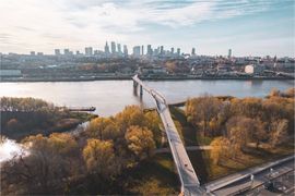 Most pieszo-rowerowy przez Wisłę