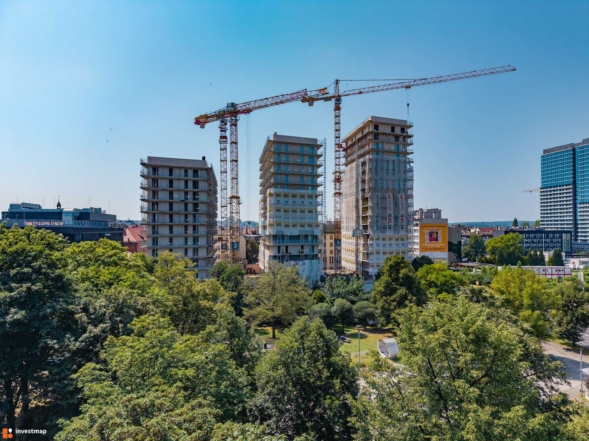 Wieże MIKATO nabierają docelowego kształtu. Archicom finalizuje realizację inwestycji w centrum Katowic 