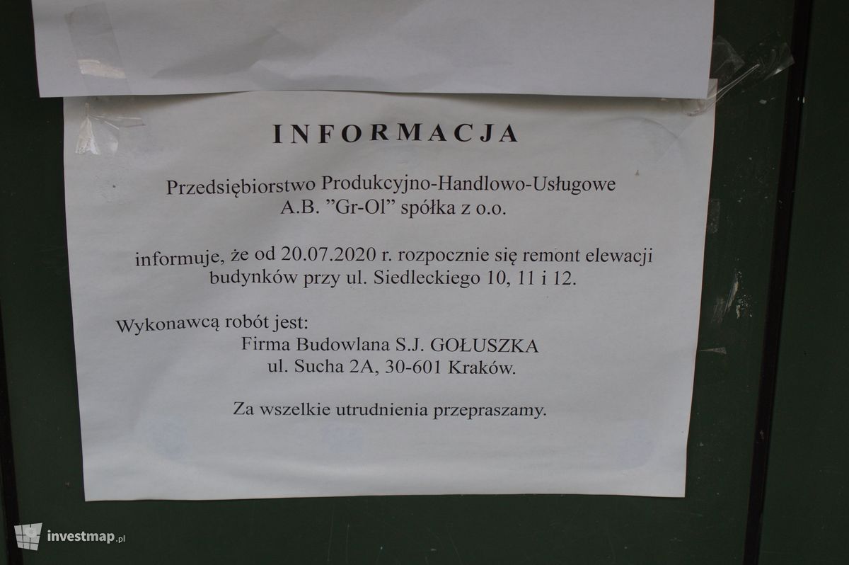 Zdjęcie [Kraków] Siedleckiego 10,11,12 fot. Damian Daraż 