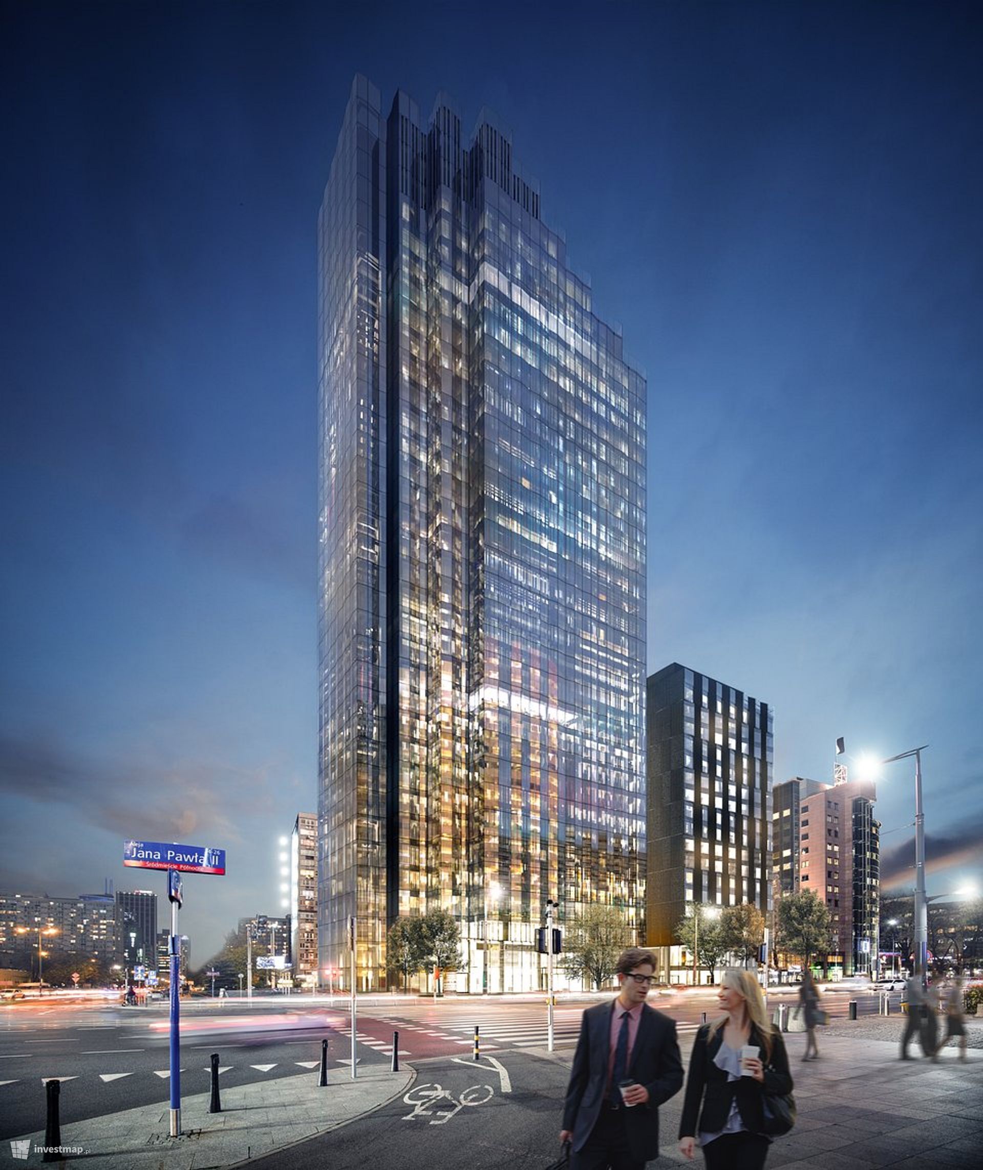 W centrum Warszawy powstaje nowy kompleks biurowo-hotelowy Upper One ze 130-metrowym wieżowcem 