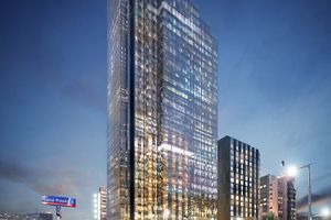 W Warszawie trwa budowa kompleksu biurowo-hotelowego ze 130-metrowym wieżowcem [FILM]