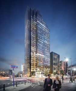 W centrum Warszawy powstaje nowy kompleks biurowo-hotelowy ze 130-metrowym wieżowcem [FILMY+WIZUALIZACJE]
